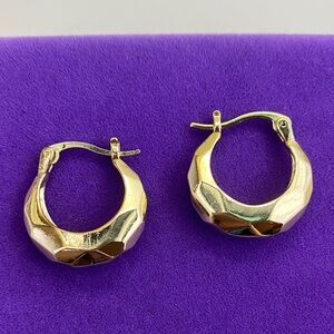 💛 Chic 18k Gold Plated Geometric Hoop Earrings